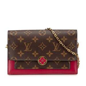 LOUIS VUITTON Brown Monogram Leather Shoulder Bag